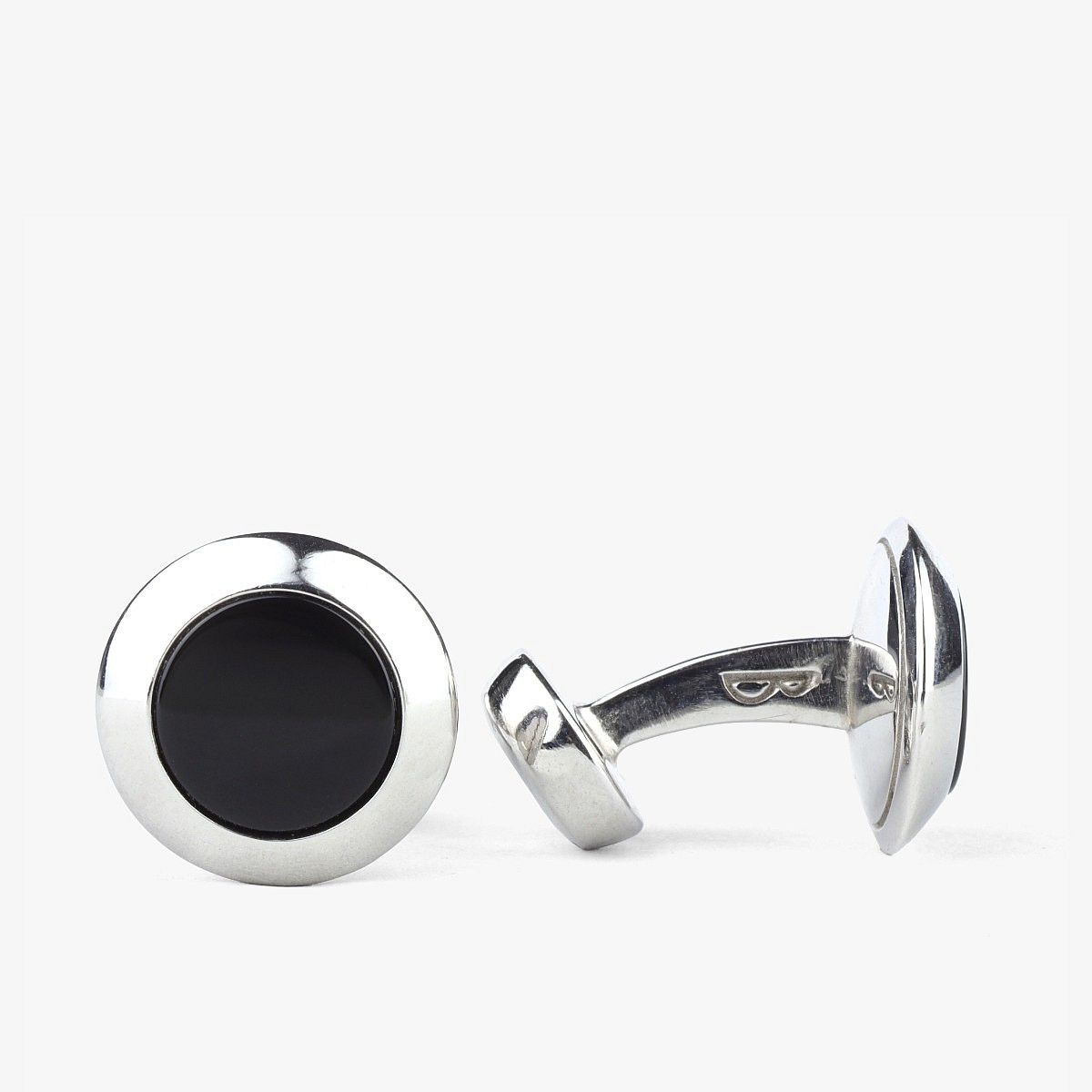 Silver Onyx Cufflinks