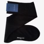 Bresciani Lorenzo black knee-high socks