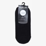 Pantherella Mahon black merino wool no-show invisible socks