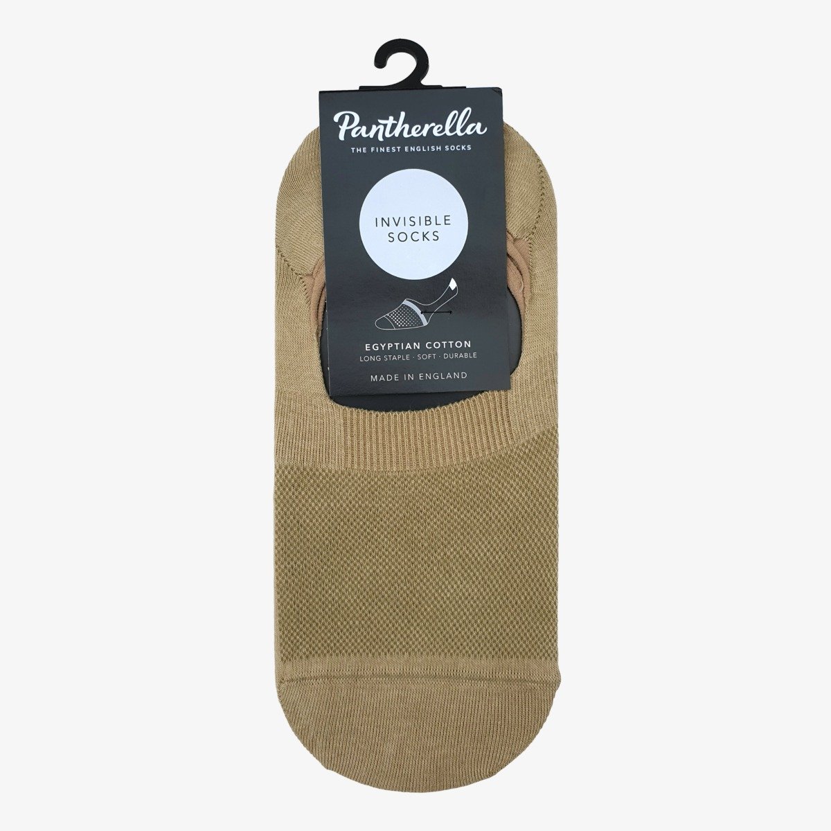 Pantharella Seville light khaki cotton invisible men's socks