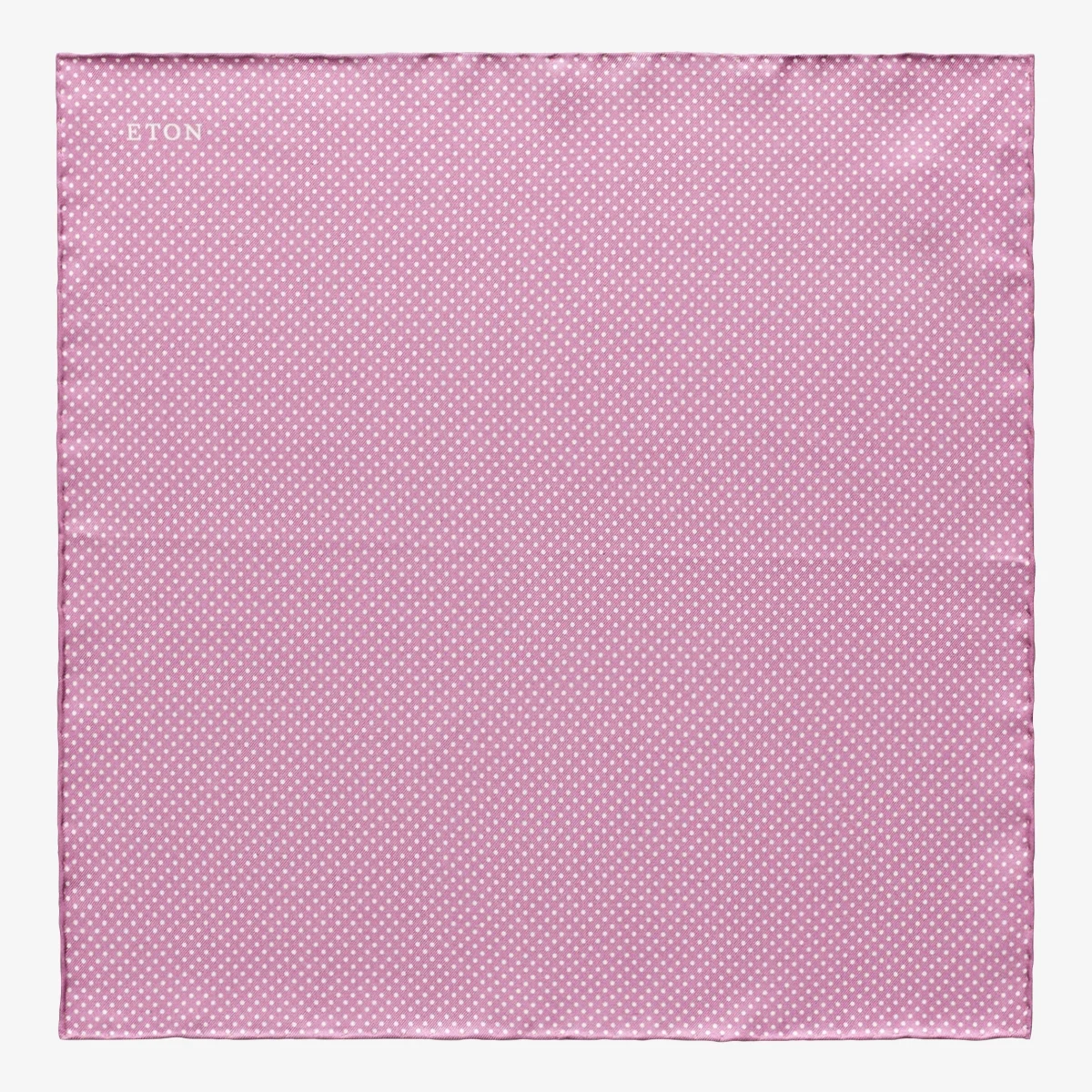 Eton pink polka dots silk pocket square