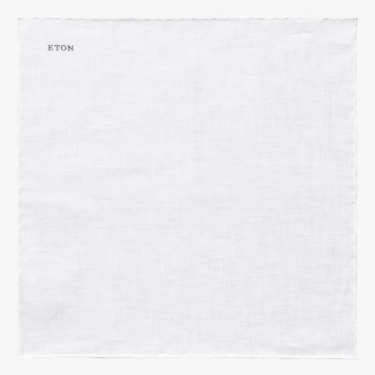 Eton white linen pocket square