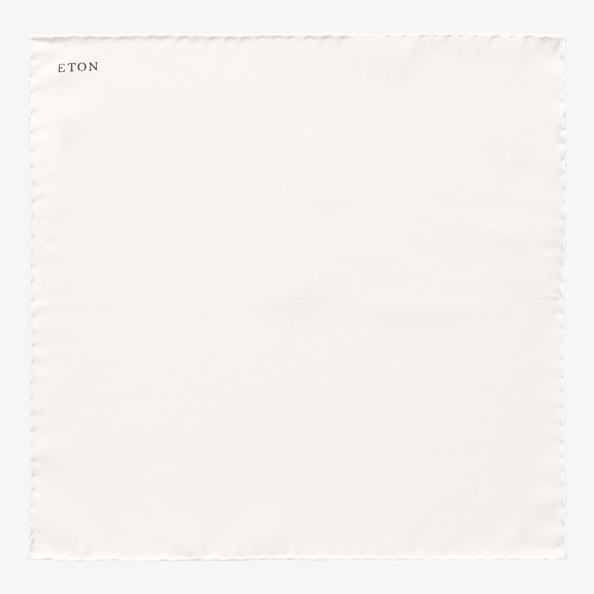 Eton white silk pocket square