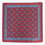 Serà Fine Silk Amarone Licorice red silk pocket square