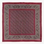 Serà Fine Silk Montepulciano Rose burgundy silk pocket square