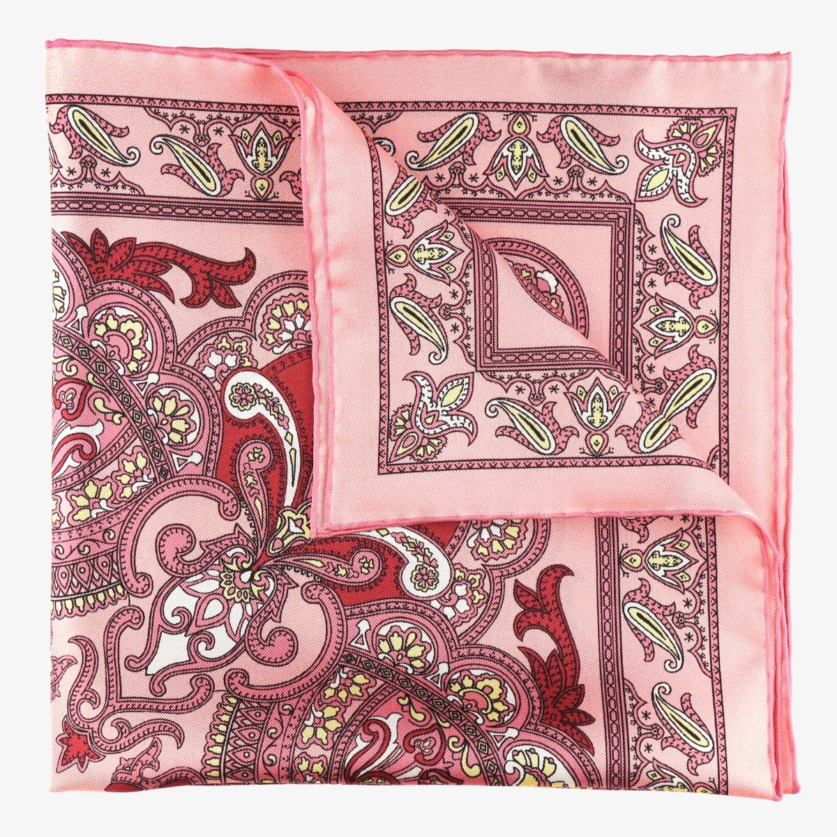 Serà Fine Silk Pellestrina pink silk pocket square
