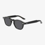 TBD Eyewear Cord saulės akiniai juodais rėmeliais ir pilkais lęšiais