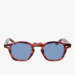 TBD Eyewear Cord brown frame blue lenses sunglasses