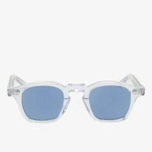 TBD Eyewear Cord saulės akiniai permatomais rėmeliais ir mėlynais lęšiais