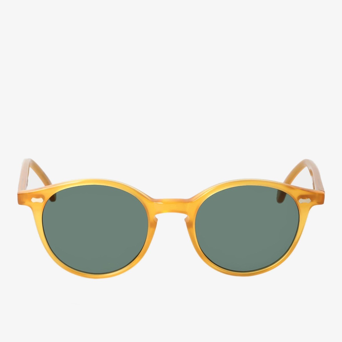 TBD Eyewear Cran saulės akiniai geltonais rėmeliais ir žaliais lęšiais