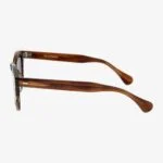 TBD Eyewear Donegal saulės akiniai rudais rėmeliais ir pilkais lęšiais