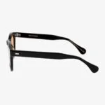 TBD Eyewear Donegal saulės akiniai juodais rėmeliais ir oranžiniais lęšiais