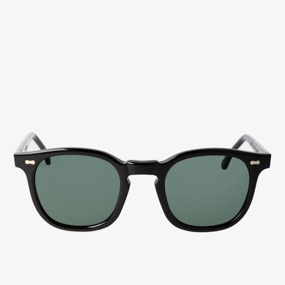 TBD Eyewear Twill saulės akiniai juodais rėmeliais ir žaliais lęšiais
