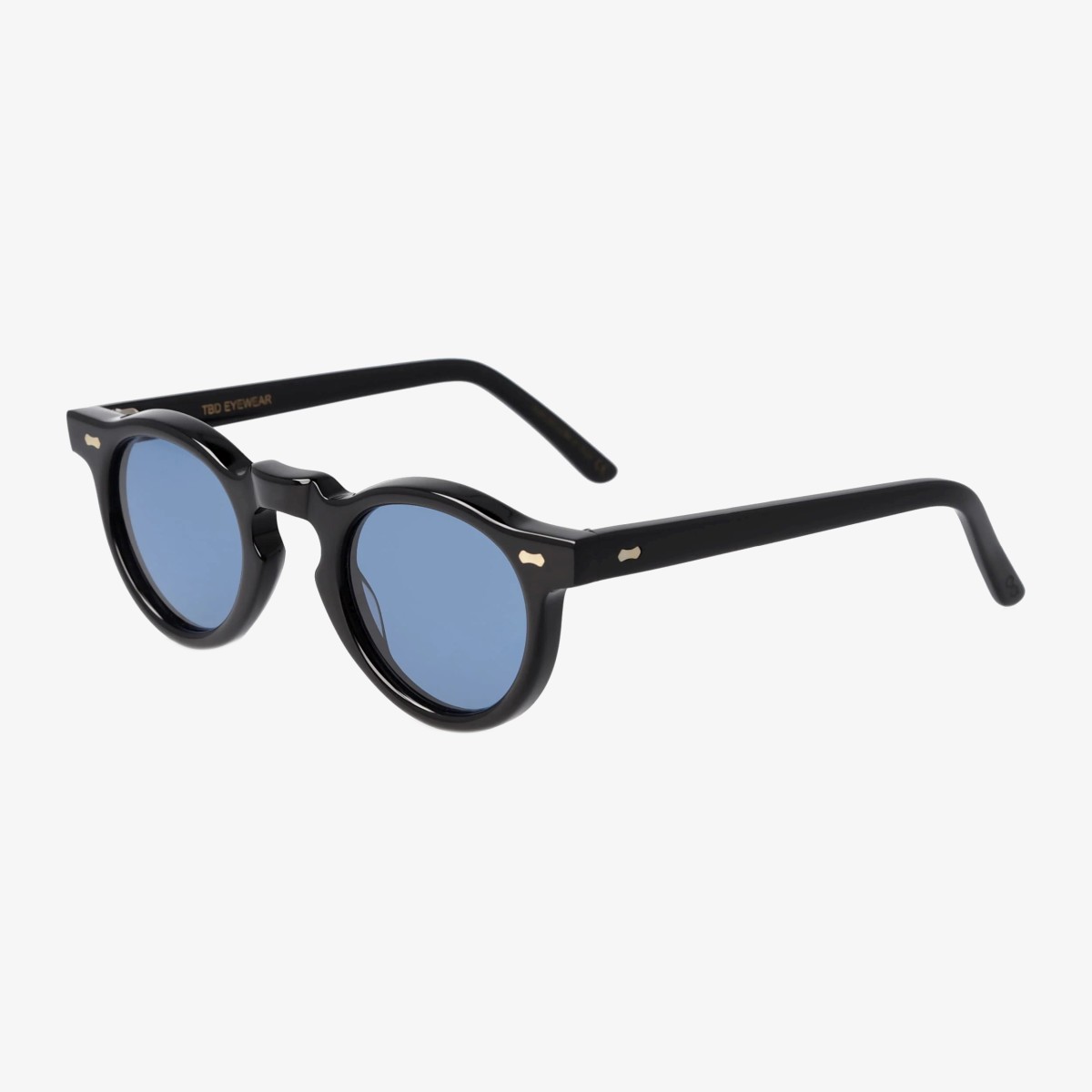 TBD Eyewear Welt black frame blue lenses sunglasses