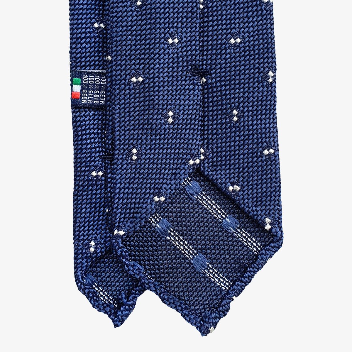 Serà Fine Silk mėlynas šilkinis grenadino kaklaraištis