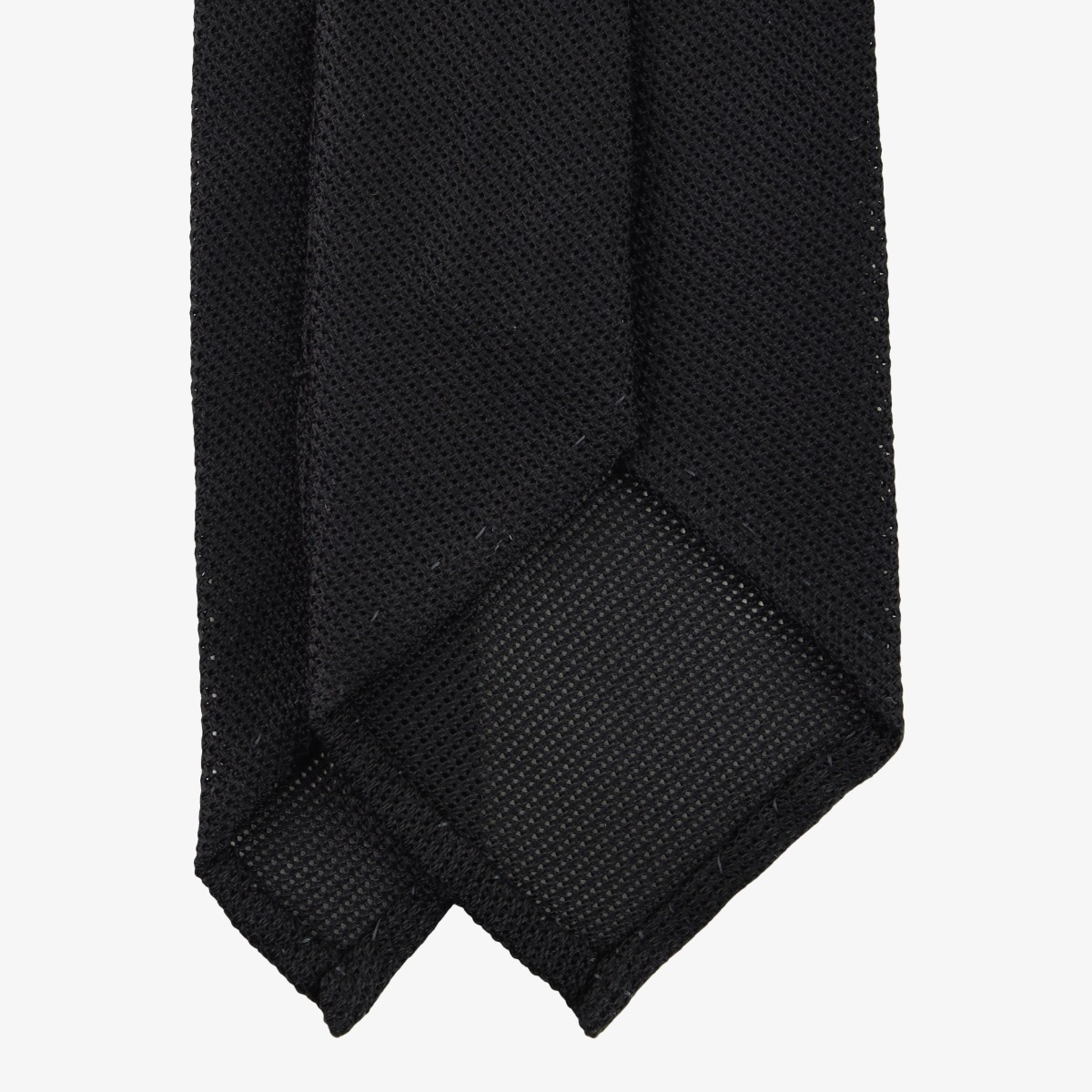 Shibumi Firenze black grenadine silk tie