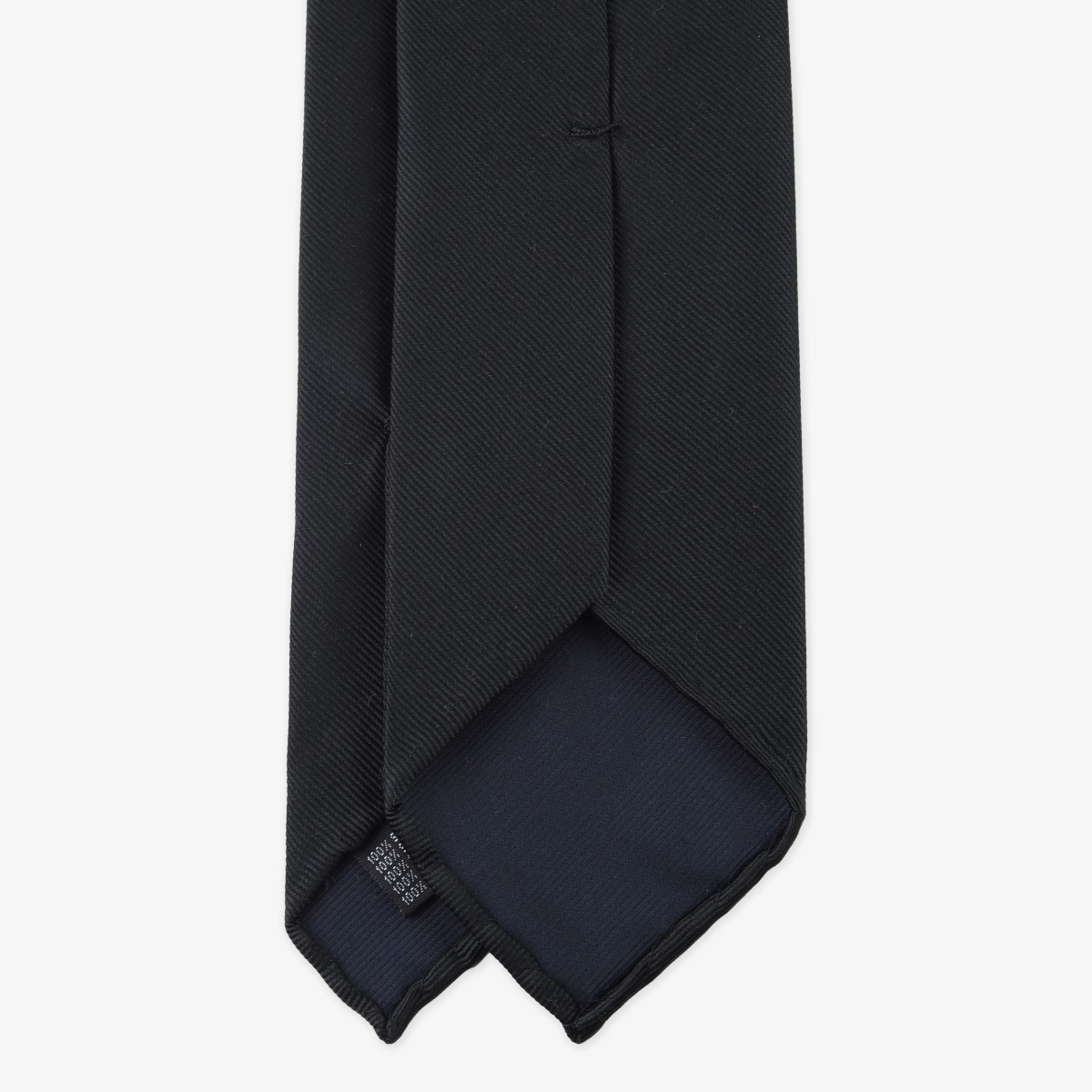 Shibumi Firenze black Japanese jacquard repp silk tie