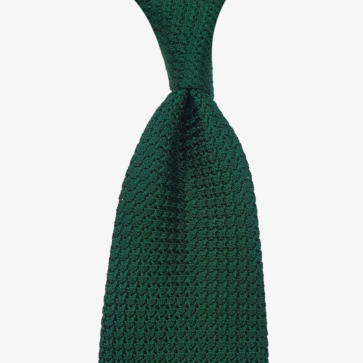 Shibumi Firenze forest green grenadine silk tie