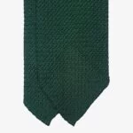 Shibumi Firenze forest green grenadine silk tie