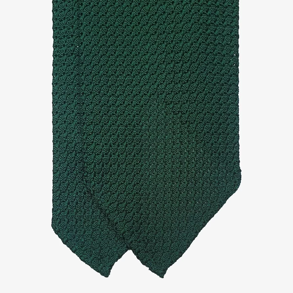 Shibumi Firenze forest green grenadine silk tie