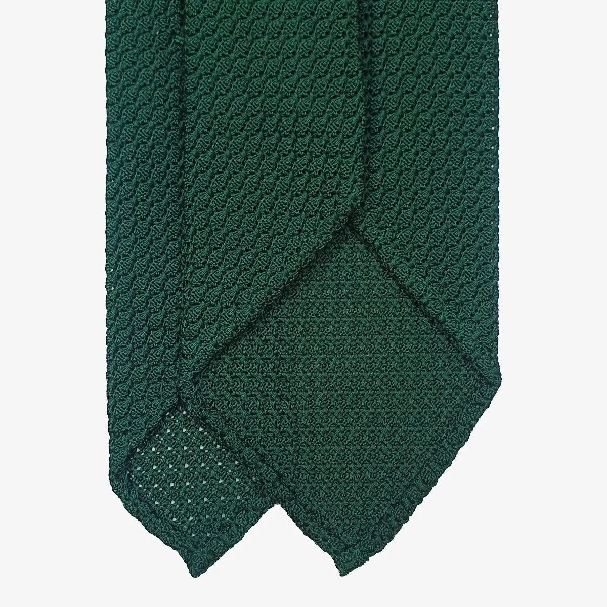 Shibumi Firenze forest green grenadine silk tie