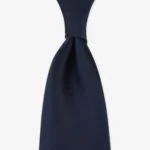 Shibumi Firenze navy Japanese jacquard repp silk tie