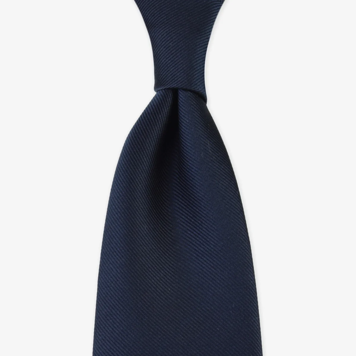Shibumi Firenze navy Japanese jacquard repp silk tie