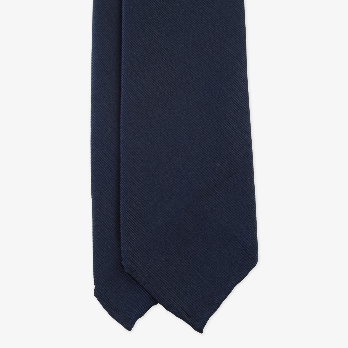 Shibumi Firenze navy Japanese jacquard repp silk tie
