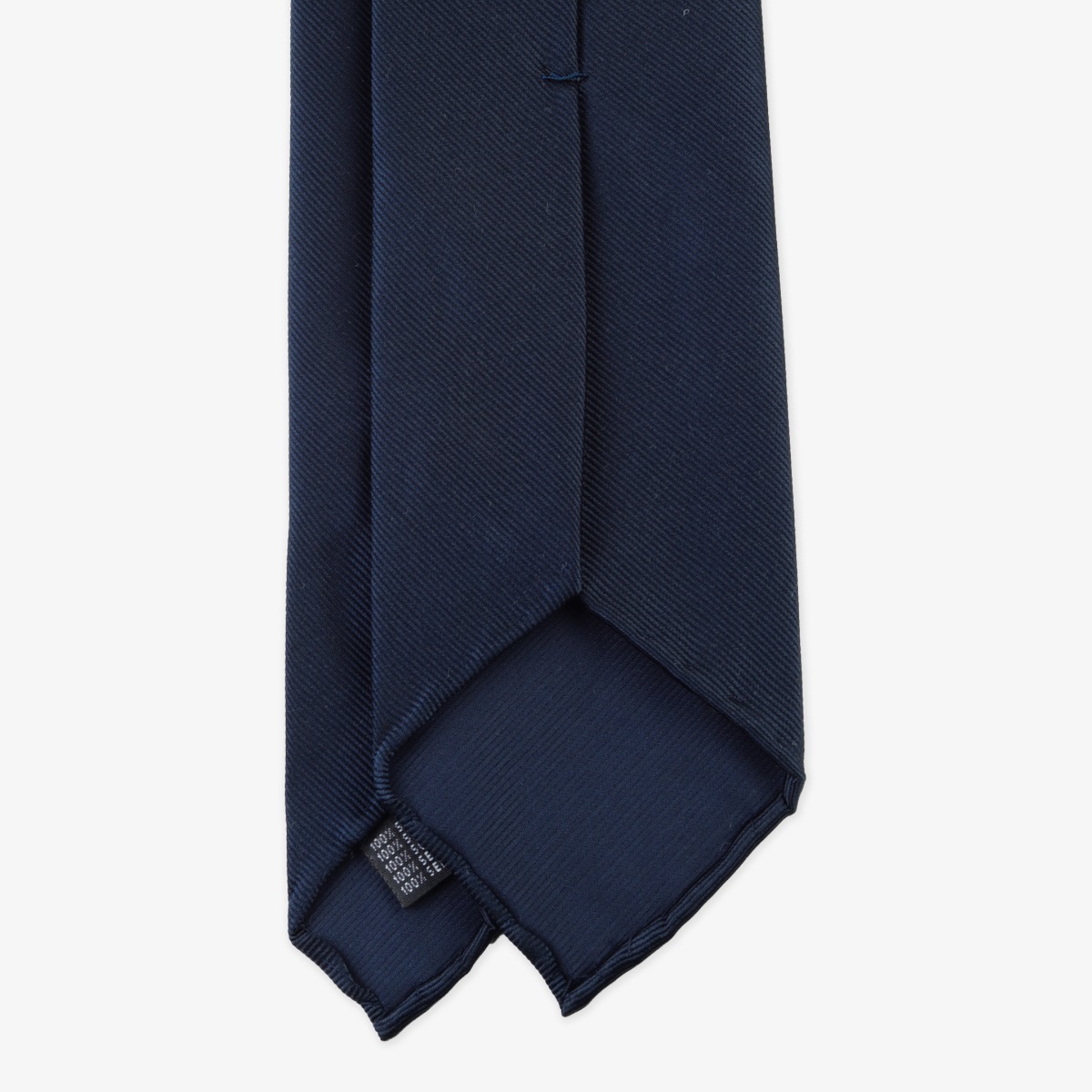 Shibumi Firenze navy Japanese jacquard repp silk tie