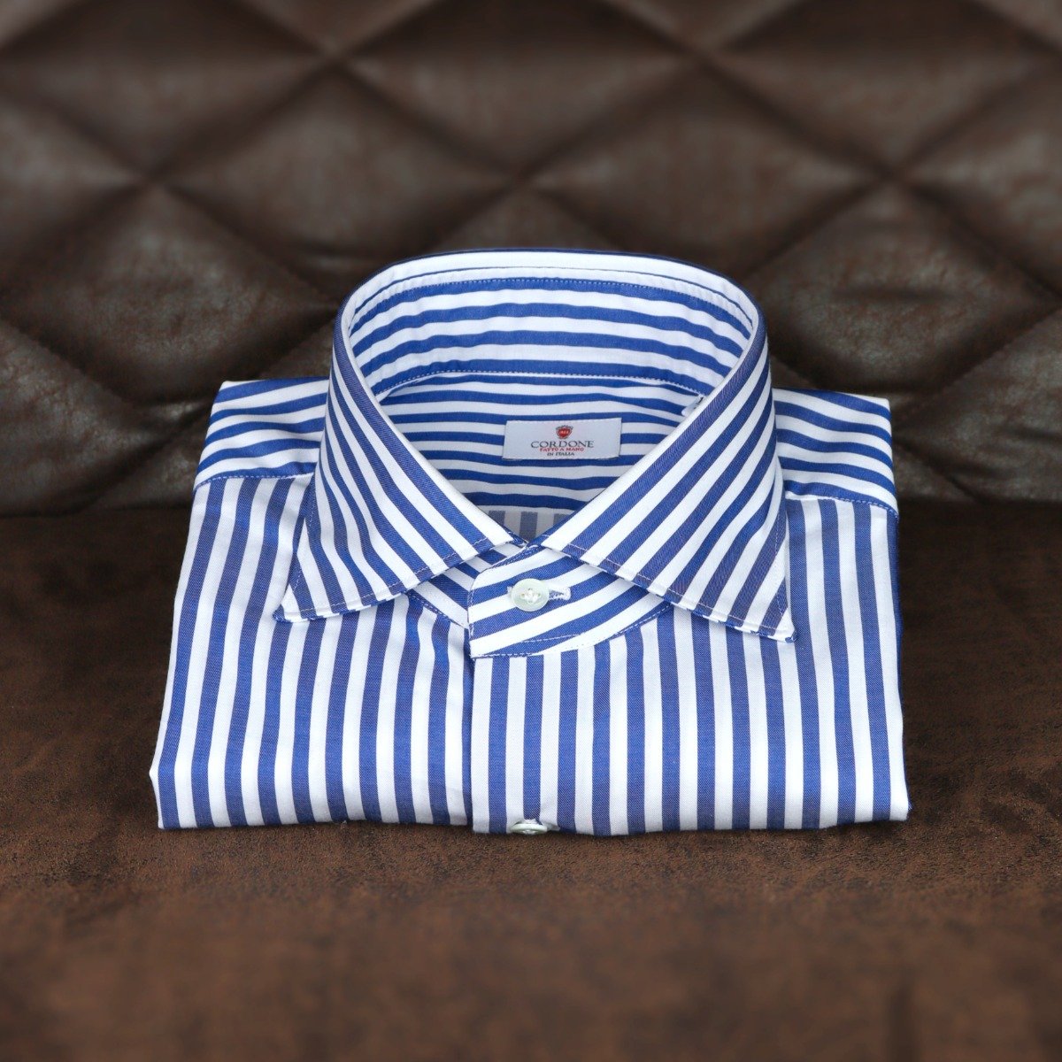 5 vyriški klasikiniai marškiniai - Mėlyni dryžuoti marškiniai
