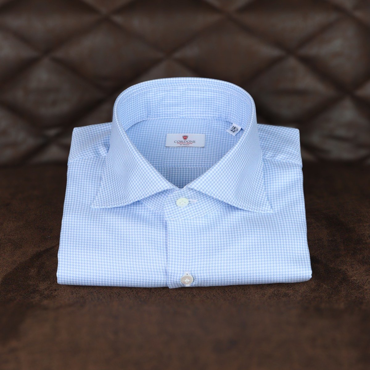 5 vyriški klasikiniai marškiniai - Mėlyni languoti marškiniai
