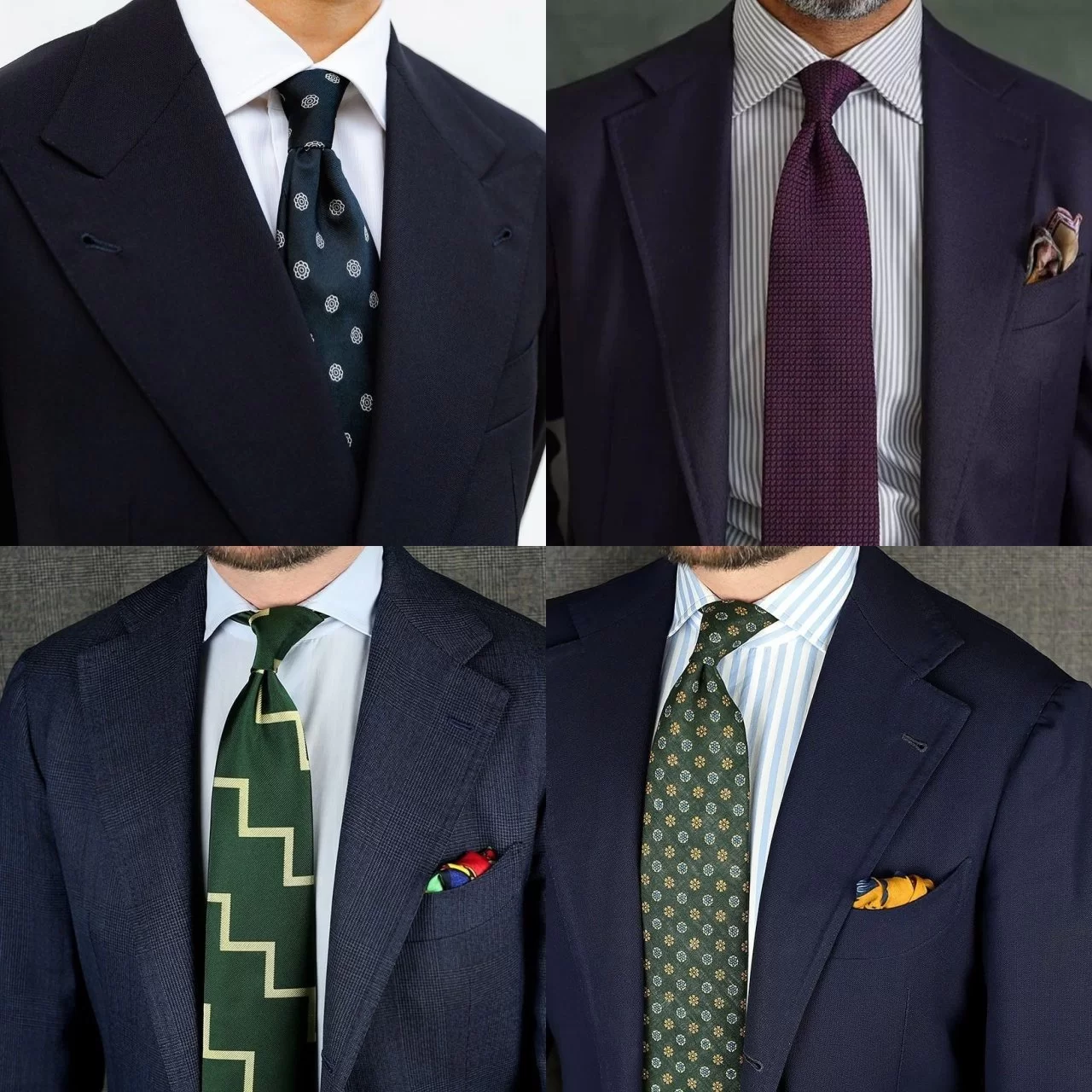 How to match a tie to shirt and suit or blazer - analogous colors