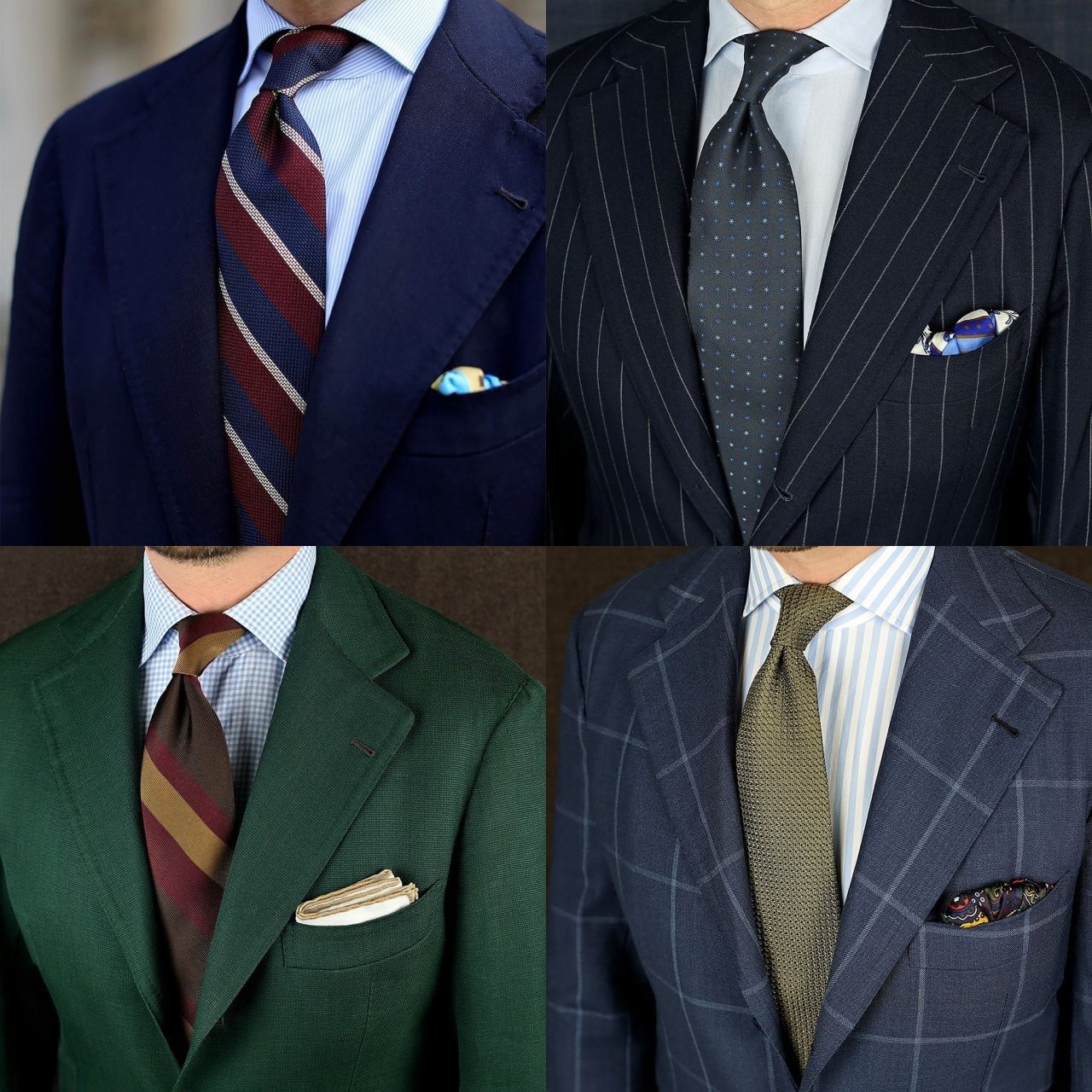 How to match a tie to shirt and suit - two patterns