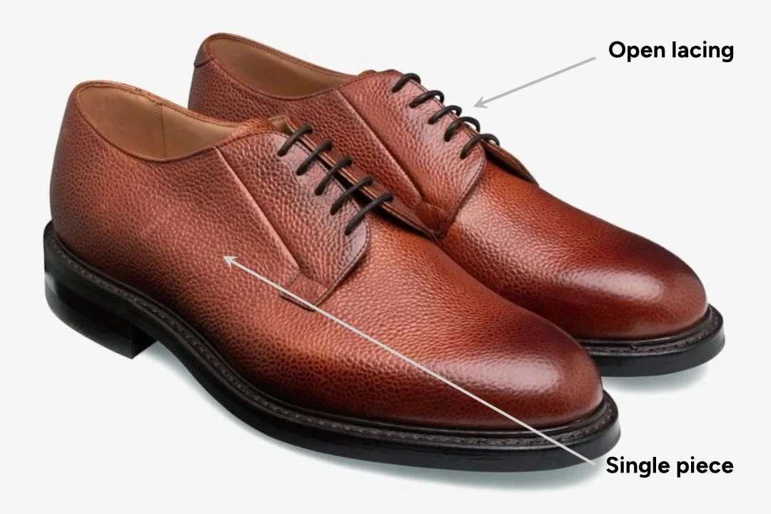 Blucher shoes - the difference between derbies and bluchers