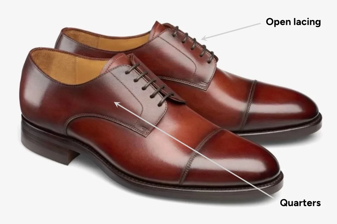 What is the difference between Oxford shoes and Derby shoes