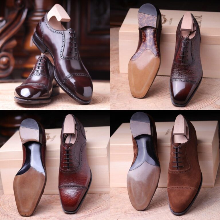 FST Genuine Leather Men's Classic Shoe 822MA78 Brown - Basel
