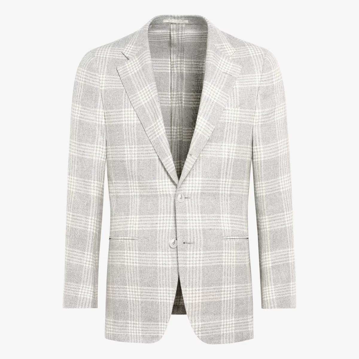 Light grey checked tailored fit Havana blazer