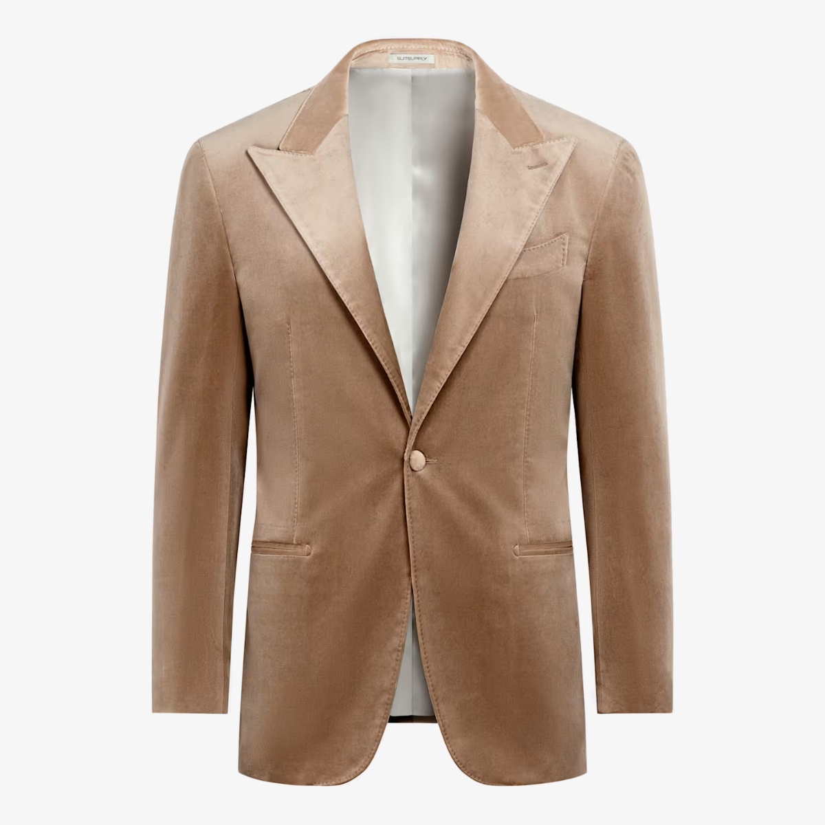 Suitsupply mid brown tailored fit havana dinner jacket