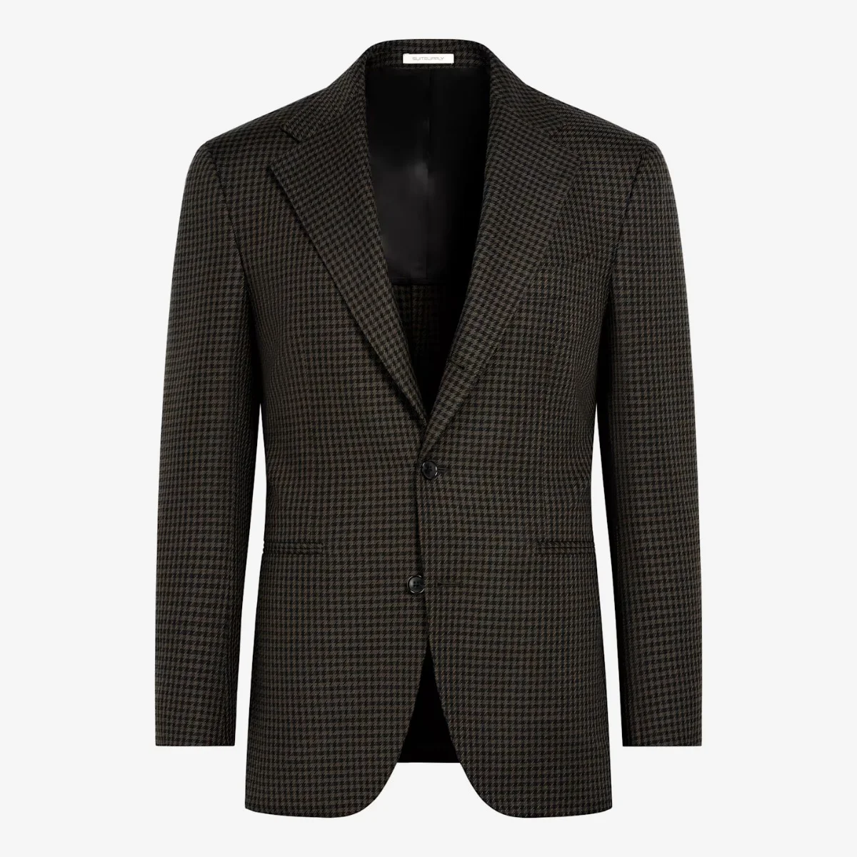 Suitsupply green houndstooth relaxed fit Roma blazer