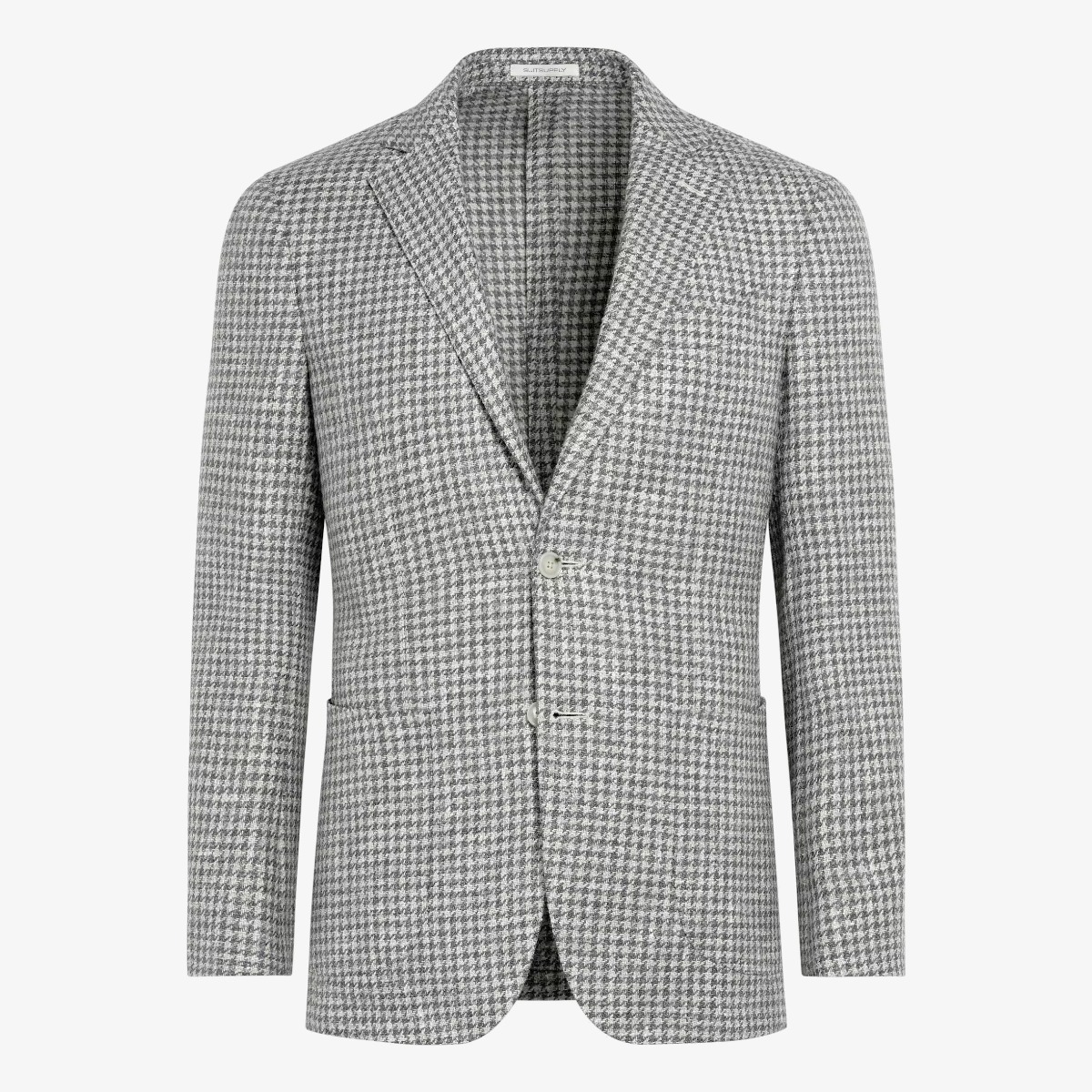 Suitsupply mid grey houndstooth tailored fit Havana blazer