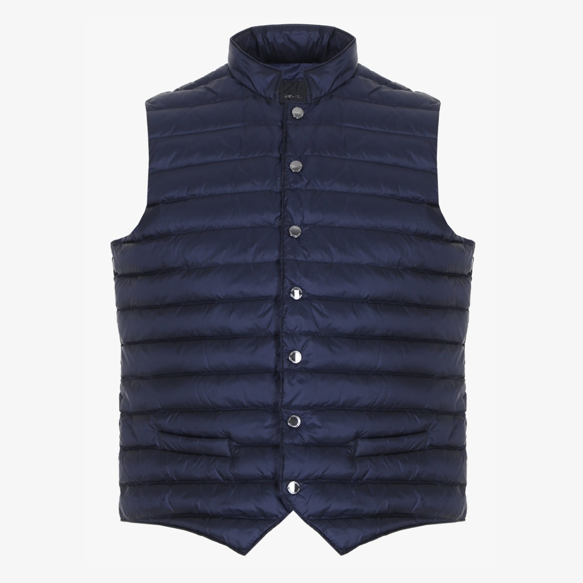 BML navy quilted down gilet