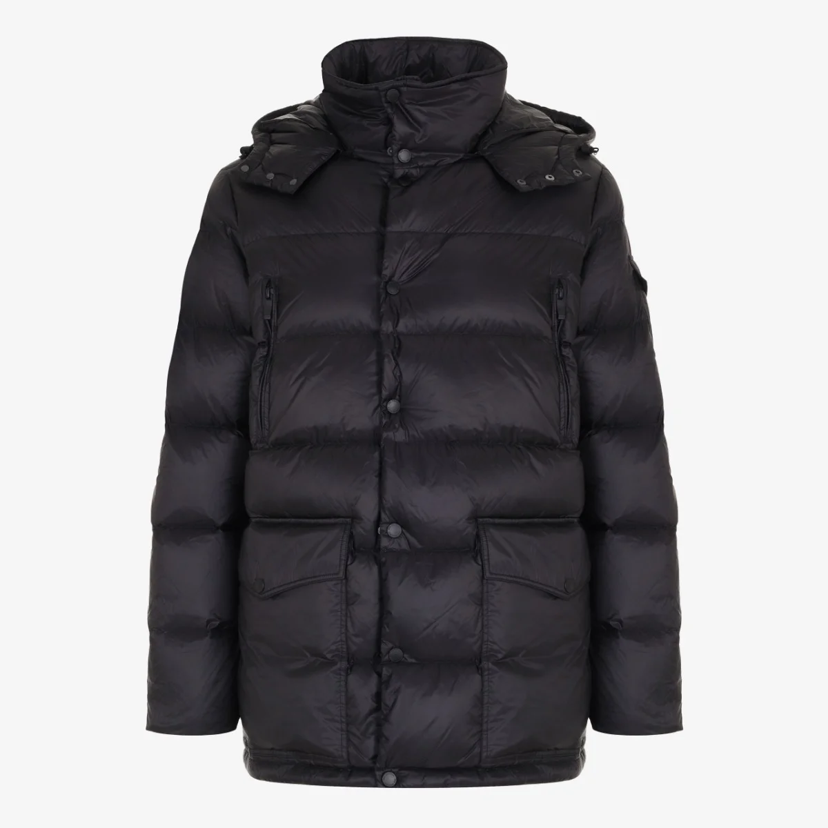 BML black quilted down jacket
