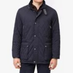 BML navy quilted padded overjacket
