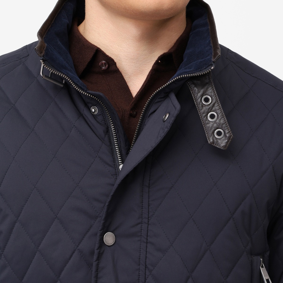BML navy quilted padded overjacket