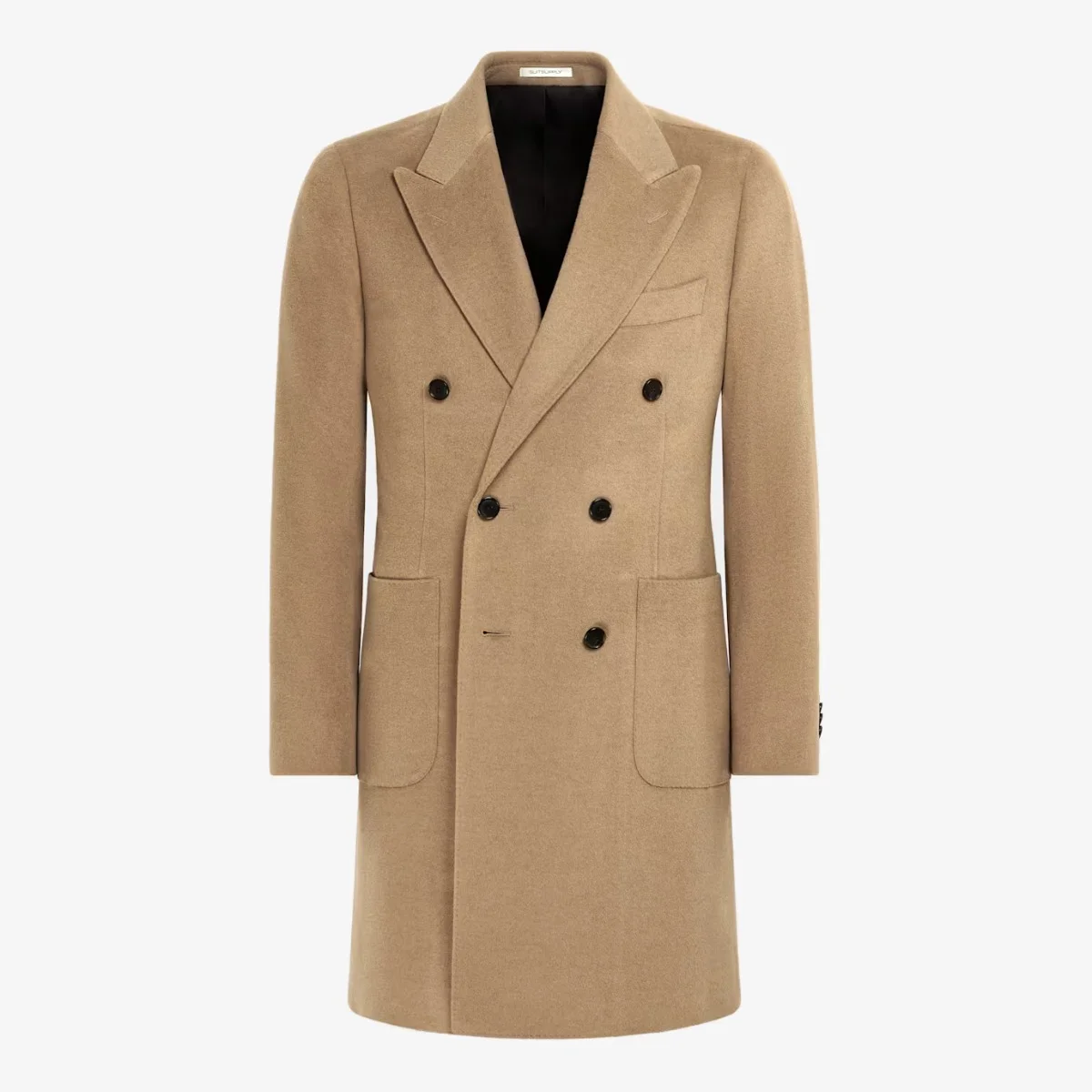 Suitsupply camel double breasted coat