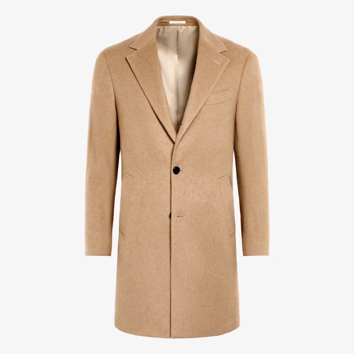 Suitsupply camel single breasted coat
