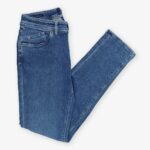 Barmas Dean blue slim fit cashmere washed jeans