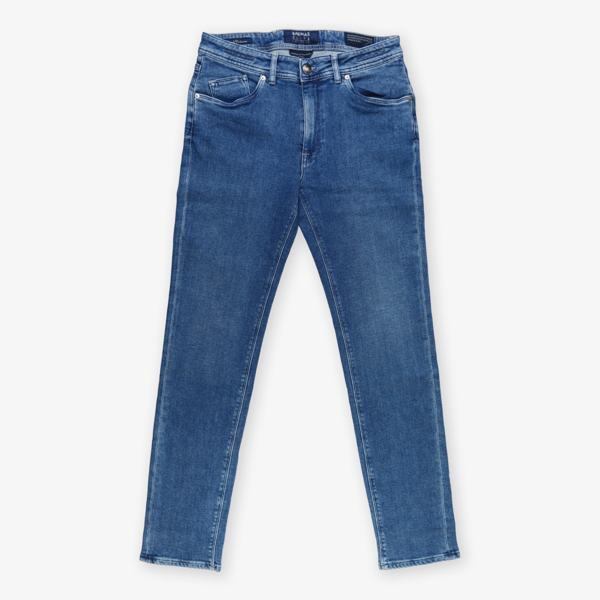 Barmas Dean blue slim fit cashmere washed jeans