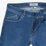 Barmas Dakota blue slim fit 9.5 oz. washed jeans