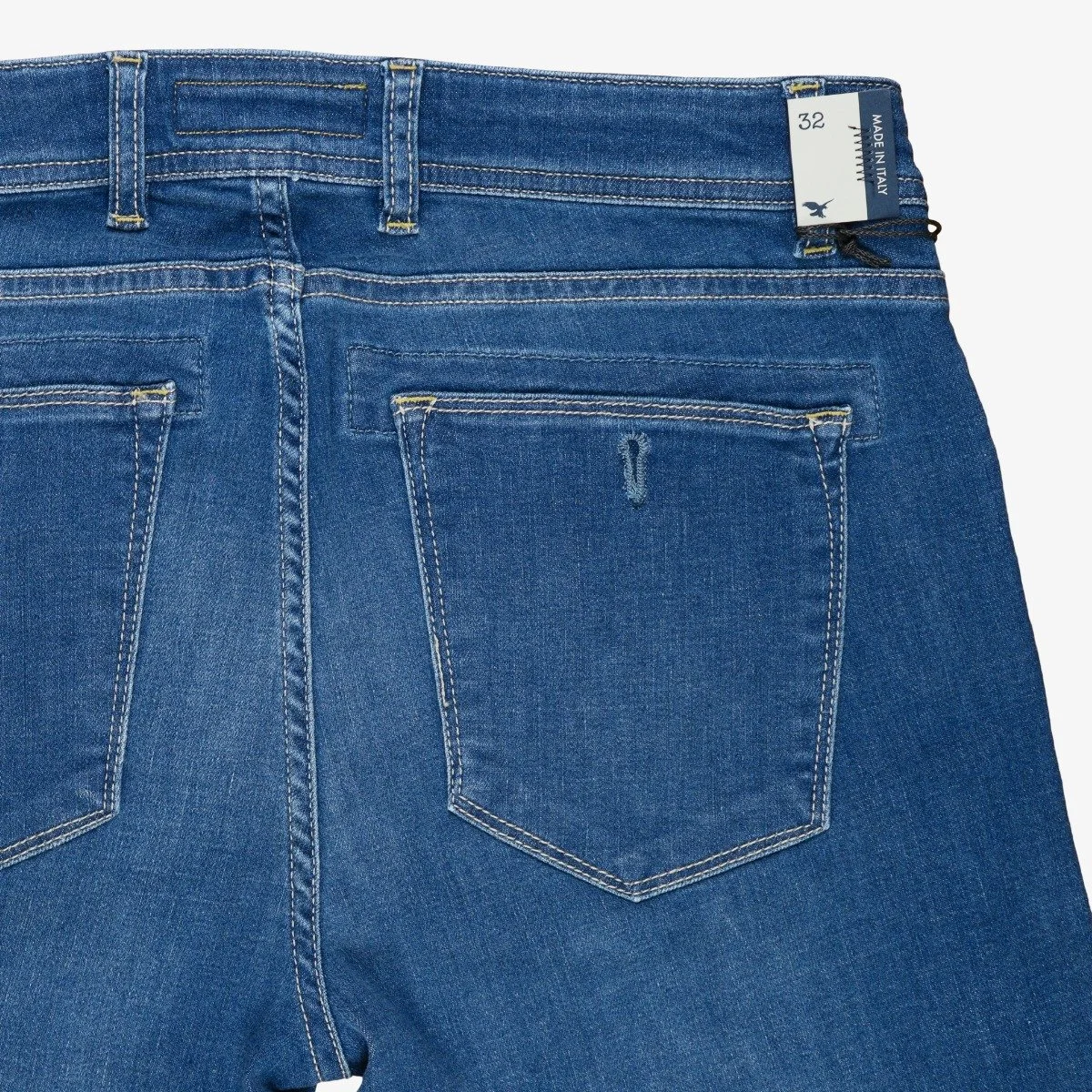 Barmas Dean blue slim-fit washed men's jeans